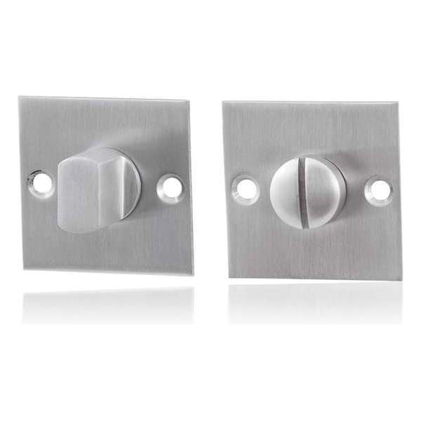 GPF Vierkante toiletgarnituur 50x50x2mm stift 5mm GPF Vierkante toiletgarnituur 50x50x2mm stift 5mm