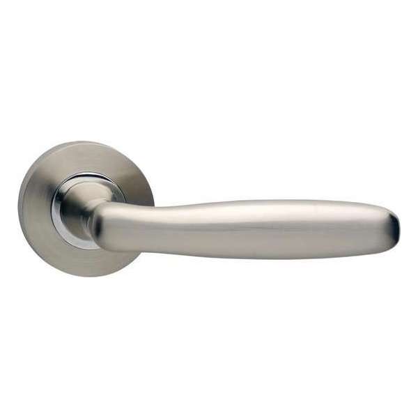 Intersteel Deurkruk Bjorn op rozet nikkel mat Intersteel Deurkruk Bjorn op rozet nikkel mat