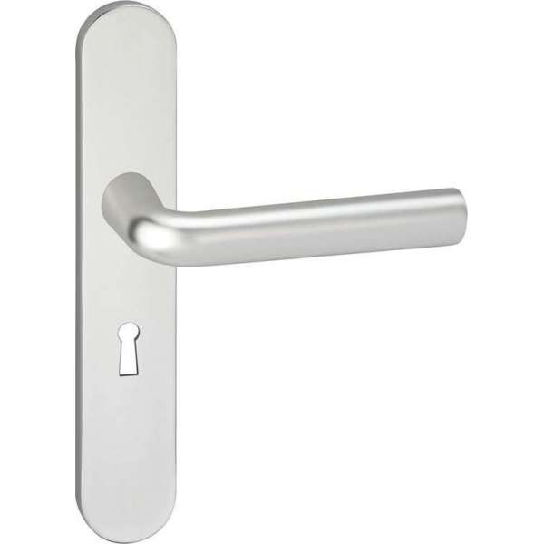Impresso Bolton Deurklink – Deurbeslag – Ovaal – Deurschild met Sleutelgat – Zilver Impresso Bolton Deurklink – Deurbeslag – Ovaal – Deurschild met Sleutelgat – Zilver