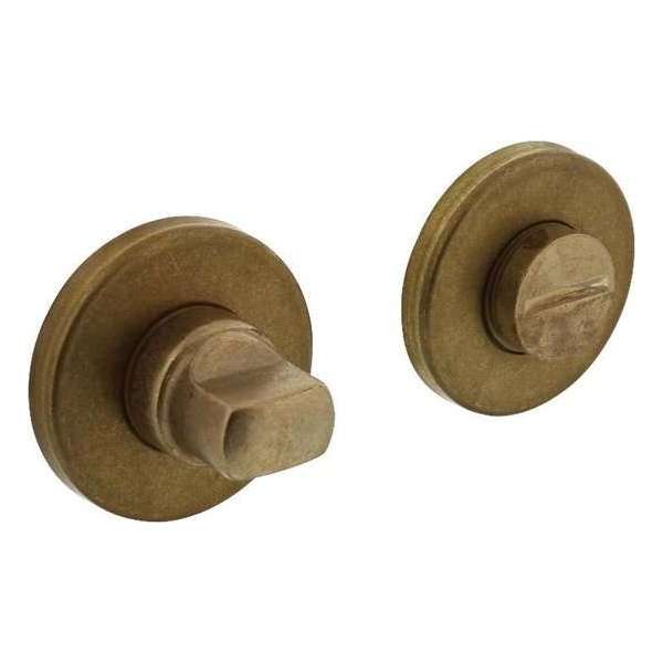 Intersteel Rozet toilet-/badkamersluiting rond messing getrommeld Intersteel Rozet toilet-/badkamersluiting rond messing getrommeld