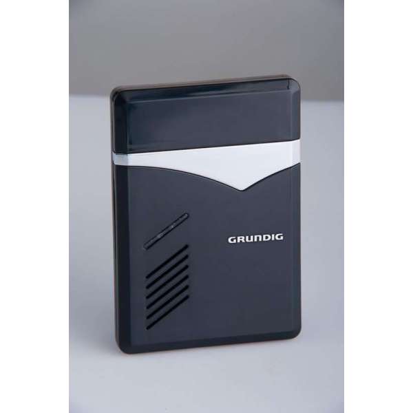 Grundig - Draadloze deurbelset - zwart - 1 zender - 2 ontvangers Grundig - Draadloze deurbelset - zwart - 1 zender - 2 ontvangers