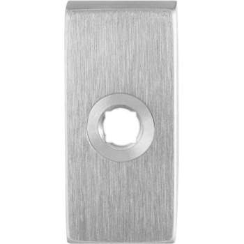 Rozet 70x32x10mm RVS geborsteld