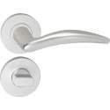 Impresso Windsor Deurklink – Deurbeslag – Rond – Rozet met Toiletsluiting – Aluminium