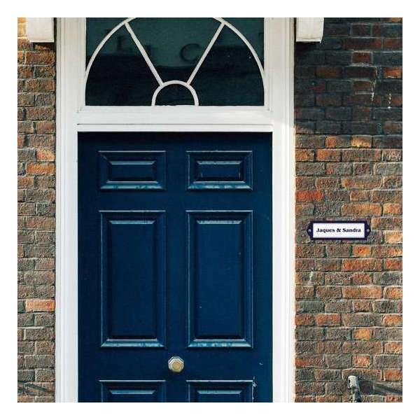 Naambord Emaille-look 17x5 cm met witte achtergrond Naambord Emaille-look 17x5 cm met witte achtergrond