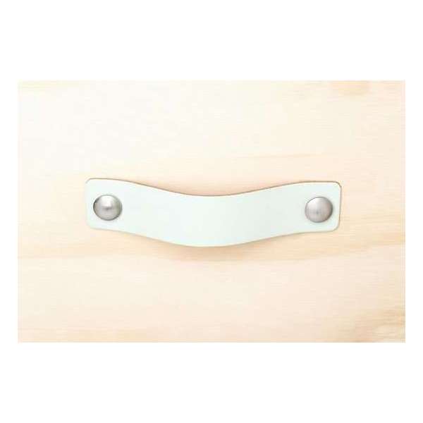 Leren handgreep Mint L 15x3 cm SET van 6 STUKS Leren handgreep Mint L 15x3 cm SET van 6 STUKS