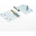 Axa Veiligheidskogelstiftpaumelle topcoat gegalvaniseerd ronde hoeken rechts 89 x 150 x 3mm SKG*** 1202-28-23/V4