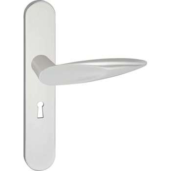Impresso Sutton Deurklink – Deurbeslag – Ovaal – Deurschild met Sleutelgat – Aluminium
