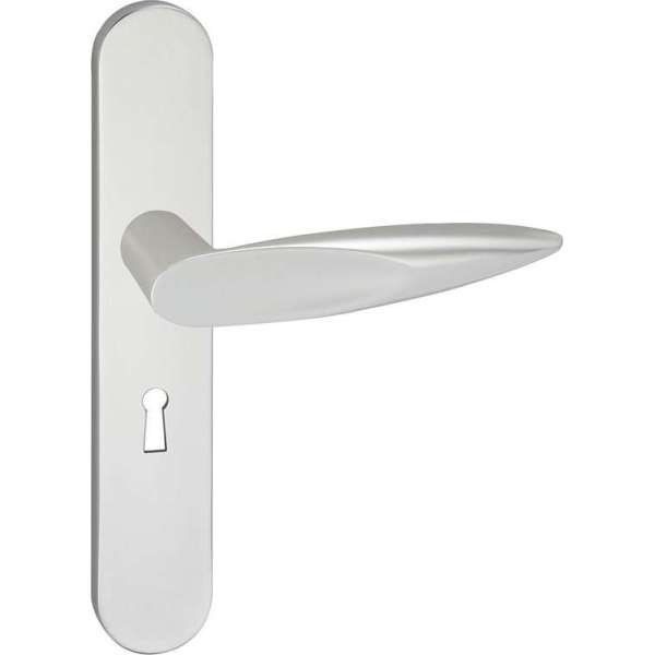 Impresso Sutton Deurklink – Deurbeslag – Ovaal – Deurschild met Sleutelgat – Aluminium Impresso Sutton Deurklink – Deurbeslag – Ovaal – Deurschild met Sleutelgat – Aluminium