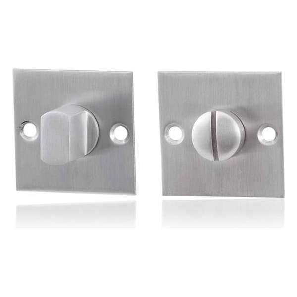 GPF Vierkante toiletgarnituur 50x50x2mm stift 8mm GPF Vierkante toiletgarnituur 50x50x2mm stift 8mm