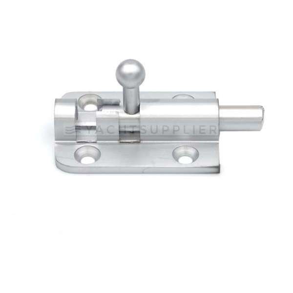 Profielgrendel inclusief sluitbeugel - Messing mat chroom - 50x34mm - 8mm stift - S&B 242105.9 Profielgrendel inclusief sluitbeugel - Messing mat chroom - 50x34mm - 8mm stift - S&B 242105.9