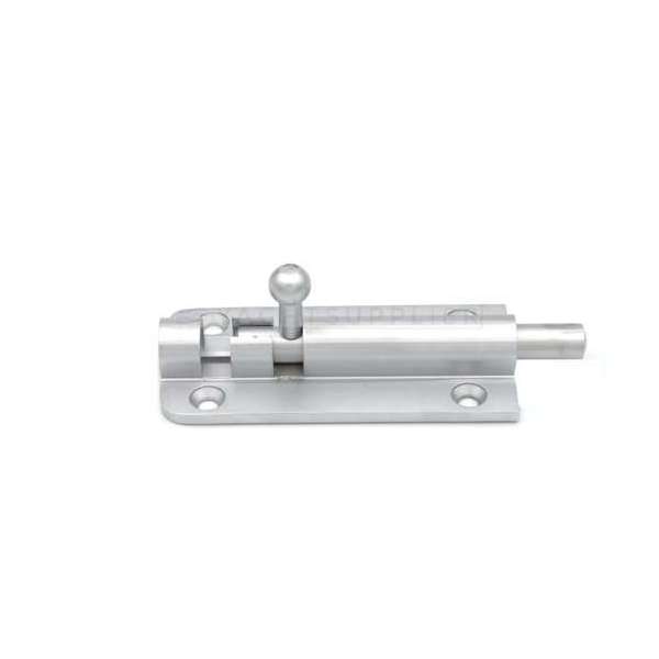 Profielgrendel inclusief sluitbeugel - Messing mat chroom - 100x45mm - 8mm stift - S&B 242103.9 Profielgrendel inclusief sluitbeugel - Messing mat chroom - 100x45mm - 8mm stift - S&B 242103.9