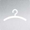 Wagner-EWAR RVS pictogram garderobe AC470, in 2 varianten leverbaar