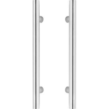 Intersteel Deurgrepen per paar T-vorm 350x65x20 HoH 200 rvs