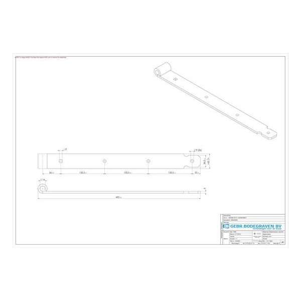 GB Heng voor pen diameter 16mm elektrolytisch verzinkt 500 424090 GB Heng voor pen diameter 16mm elektrolytisch verzinkt 500 424090