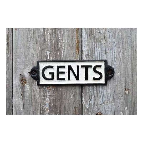 Uniek Toiletbordje Heren / Gents Uniek Toiletbordje Heren / Gents