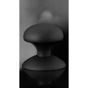 Paddenstoel knop S4 52mm veiligheidsschilden vast inclusief bout M10 zwart
