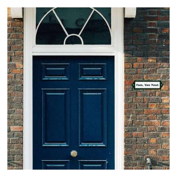 Naambord Emaille-look 21x6 cm met witte achtergrond Naambord Emaille-look 21x6 cm met witte achtergrond