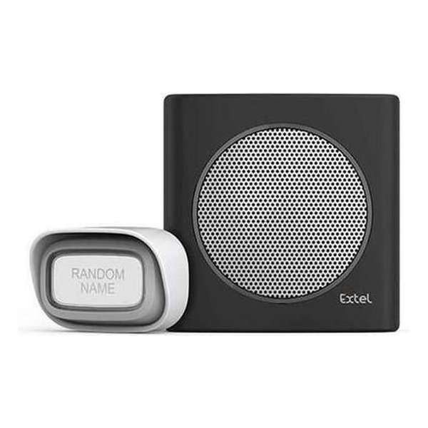Extel diBi Flash soft black draadloze deurbel Extel diBi Flash soft black draadloze deurbel