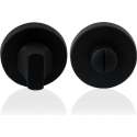 Toiletgarnituur 50x6mm stift 5mm zwart grote knop