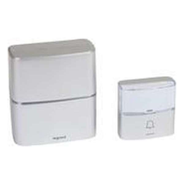 Legrand draadloze deurbel kit - 85dB - IP54 - 200 meter bereik - alu Legrand draadloze deurbel kit - 85dB - IP54 - 200 meter bereik - alu