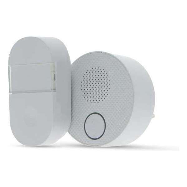 Ceezam Plug-in Draadloze Deurbel - 38 Melodieën - 100m Bereik - Met Flitsmeldingen - Wit Ceezam Plug-in Draadloze Deurbel - 38 Melodieën - 100m Bereik - Met Flitsmeldingen - Wit