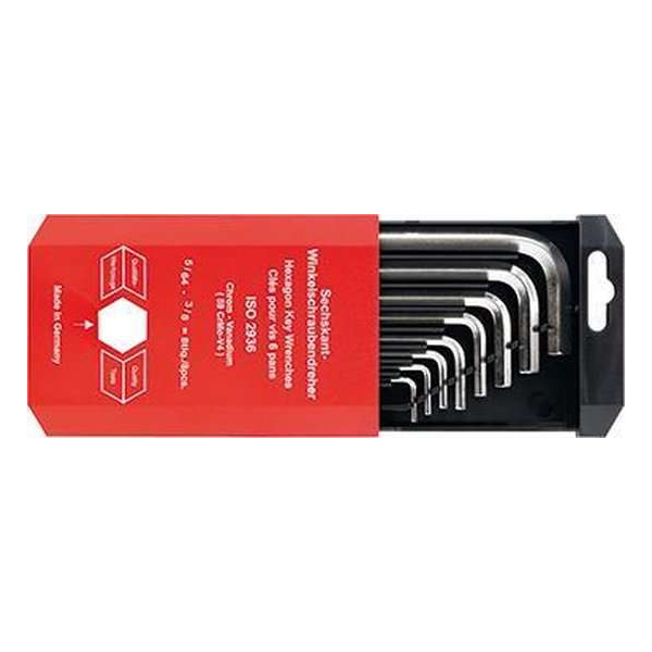 Haakse schroevendraaierset CV-staal DIN911 5/64-3/8"in kunststof schuifbox 8d Haakse schroevendraaierset CV-staal DIN911 5/64-3/8"in kunststof schuifbox 8d