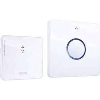 m-e modern-electronics 41094 Complete set voor Draadloze deurbel Reageert op deurbel