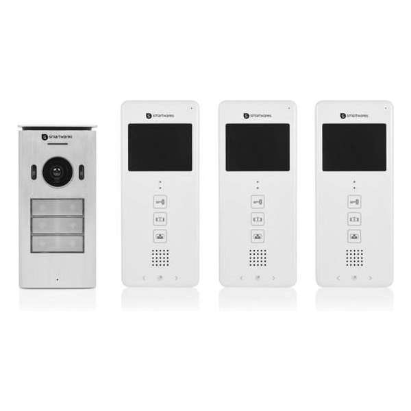 Smartwares Video intercom system for 3 apartments DIC-22132 Smartwares Video intercom system for 3 apartments DIC-22132