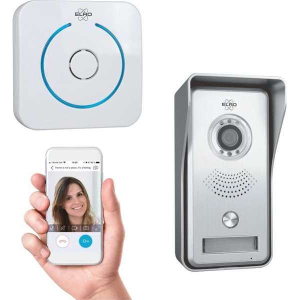 ELRO DVC040IP Wifi IP Video Deurbel - Camera met nachtzicht - met Binnengong - Bekijken en communiceren via App ELRO DVC040IP Wifi IP Video Deurbel - Camera met nachtzicht - met Binnengong - Bekijken en communiceren via App