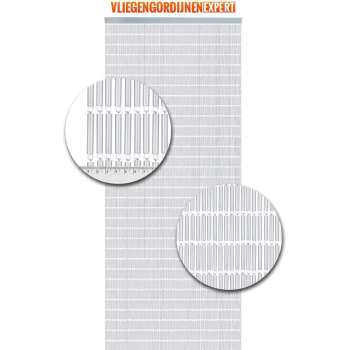 Vliegengordijnenexpert Hulzen - Vliegengordijn - 90x210 cm - Wit