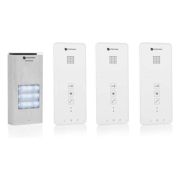 Smartwares Audio intercom system for 3 apartments DIC-21132 Smartwares Audio intercom system for 3 apartments DIC-21132
