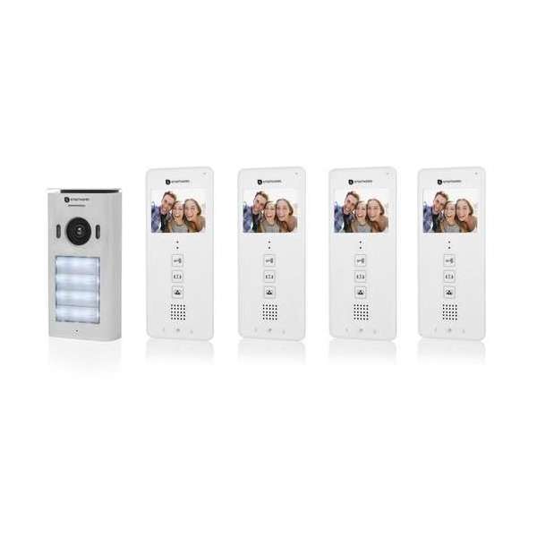 Smartwares Video intercom system for 4 apartments DIC-22142 Smartwares Video intercom system for 4 apartments DIC-22142