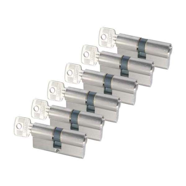 Starx Profielcilinder Vernikkeld 60 mm gelijksluitend SKG2 Starx Profielcilinder Vernikkeld 60 mm gelijksluitend SKG2