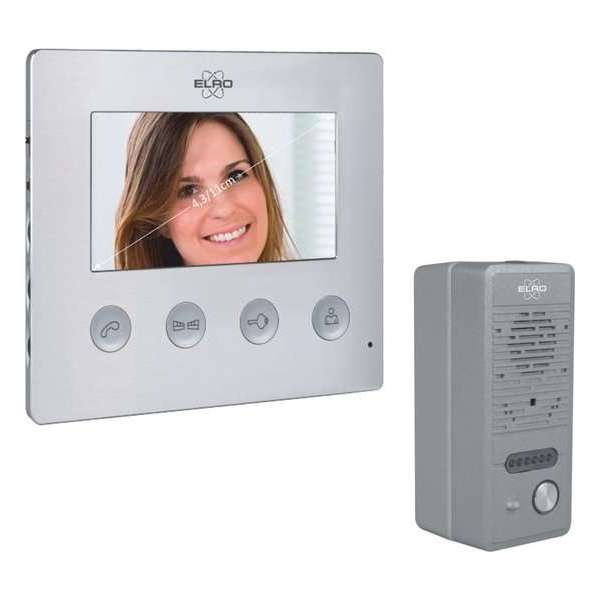 ELRO DV424W Video Deurintercom - 4,3" Kleurenscherm - Camera met Nachtzicht ELRO DV424W Video Deurintercom - 4,3" Kleurenscherm - Camera met Nachtzicht