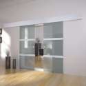Dubbele schuifdeur glas