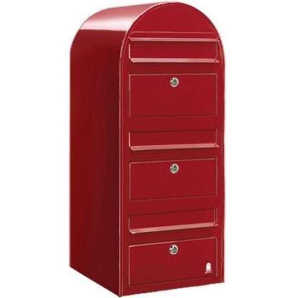 Brievenbus Bobi Trio Helder Rood Brievenbus Bobi Trio Helder Rood