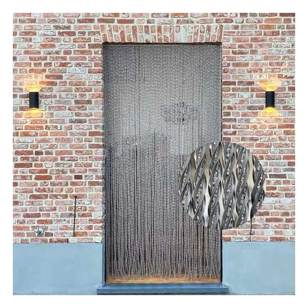 Trente - Deurgordijn Magnifico - Luxe - Antraciet - 100 x 230 cm Trente - Deurgordijn Magnifico - Luxe - Antraciet - 100 x 230 cm