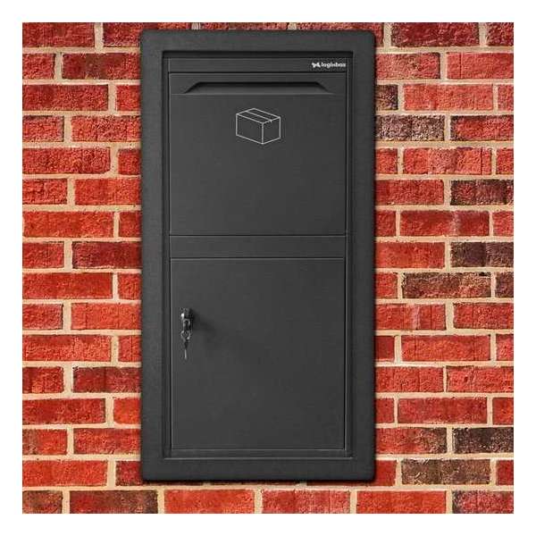 Pakketbrievenbus - Frontbox Inbouw-Stardust Graphitgrey Pakketbrievenbus - Frontbox Inbouw-Stardust Graphitgrey