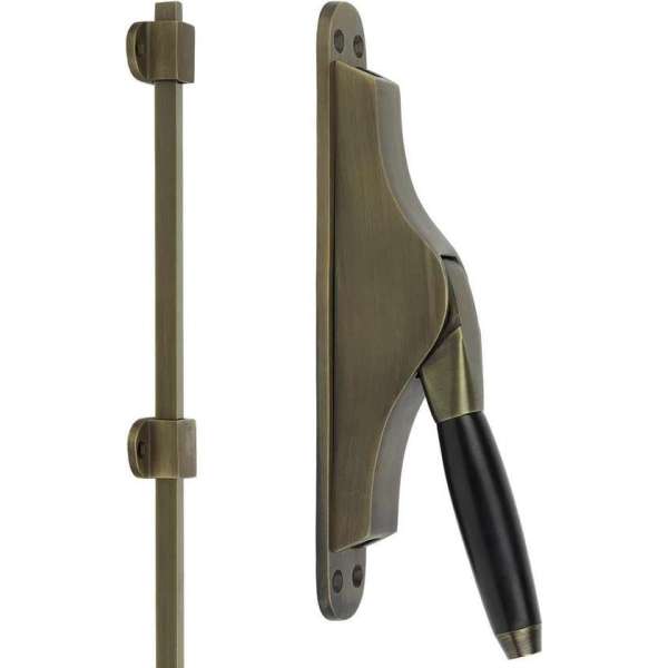 Pompespagnolet Espagnolet raam deur antiek brons Nidda - 205 mm Pompespagnolet Espagnolet raam deur antiek brons Nidda - 205 mm