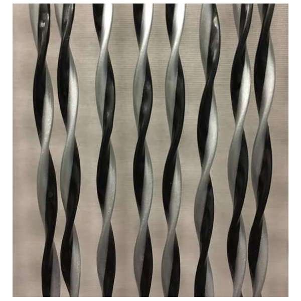 Wicotex Opal - Vliegengordijn - 100x240 cm - Zilver/Zwart Wicotex Opal - Vliegengordijn - 100x240 cm - Zilver/Zwart