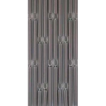 Vliegengordijnenexpert Hulzen - Vliegengordijn - 90x210 cm - Zilver