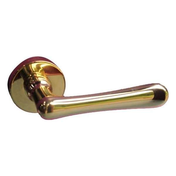 XM221/00 Deurkruk Elegant met XR65/00 krukrozet rond verdek Messing-ongelakt XM221/00 Deurkruk Elegant met XR65/00 krukrozet rond verdek Messing-ongelakt