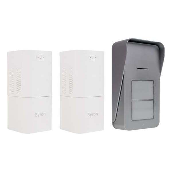 Byron DIC-21525 Draadloze Audio Deurbel - intercom- Tweewegcommunicatie – Eenvoudige installatie Byron DIC-21525 Draadloze Audio Deurbel - intercom- Tweewegcommunicatie – Eenvoudige installatie