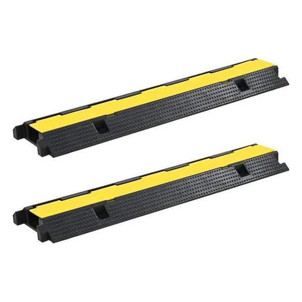 vidaXL Kabelbeschermer drempels 1 tunnel 100 cm rubber 2 st vidaXL Kabelbeschermer drempels 1 tunnel 100 cm rubber 2 st