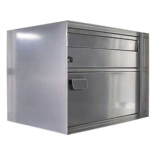 Rottner Pakketbrievenbus Edelweiss Zilver - 31,5x41,5x3cm Rottner Pakketbrievenbus Edelweiss Zilver - 31,5x41,5x3cm