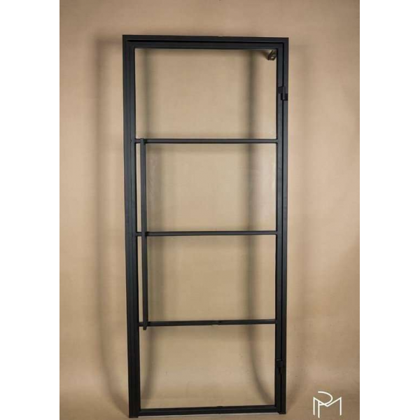Stalen deur 91 x 245cm | enkel | vier vakken | viervaks | MP Glas & Design Stalen deur 91 x 245cm | enkel | vier vakken | viervaks | MP Glas & Design