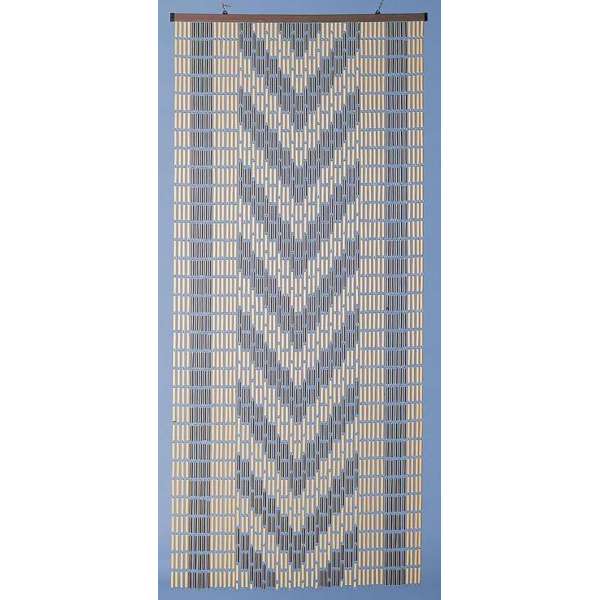 DEGOR Vliegengordijn/deurgordijn hulzen bruin/beige 90x220cm