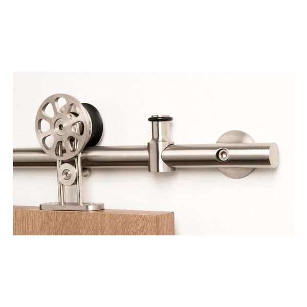 Barnwood Originals Spaak RVS - schuifdeursysteem-200cm Barnwood Originals Spaak RVS - schuifdeursysteem-200cm