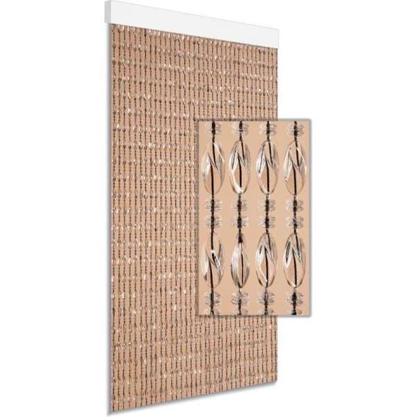 DEGOR Vliegengordijn Cyprus Transparant-Zwart 90x210 DEGOR Vliegengordijn Cyprus Transparant-Zwart 90x210
