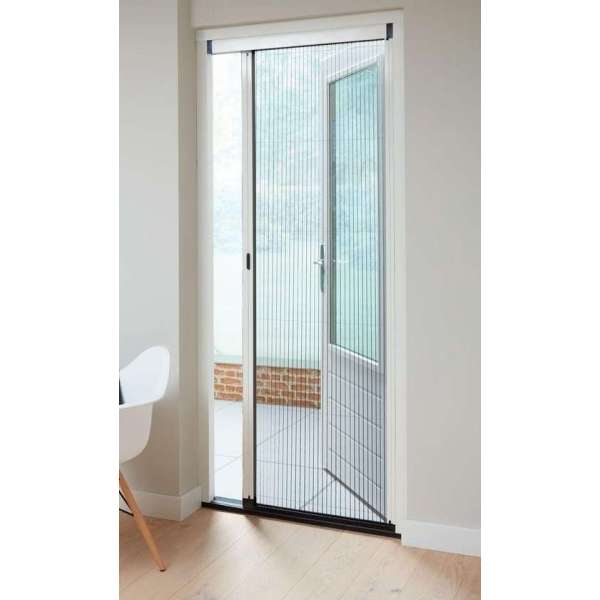 Bruynzeel Plissé hordeur op maat 96x206-209 wit s900 Bruynzeel Plissé hordeur op maat 96x206-209 wit s900